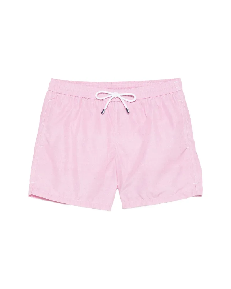 Fedeli Drawstring Beach Shorts Pink
