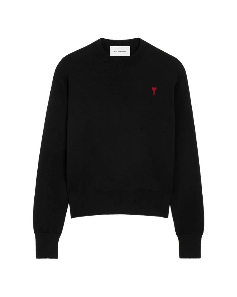 AMI Paris Ami De Coeur Sweater Black