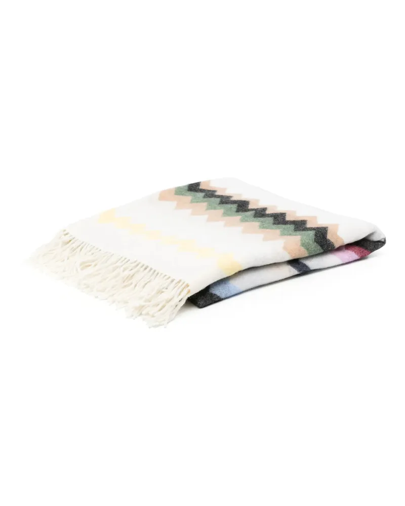 Missoni Home Zigzag Wool-blend Throw Neutrals