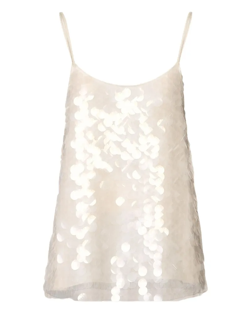 Fabiana Filippi Sequinned Top White