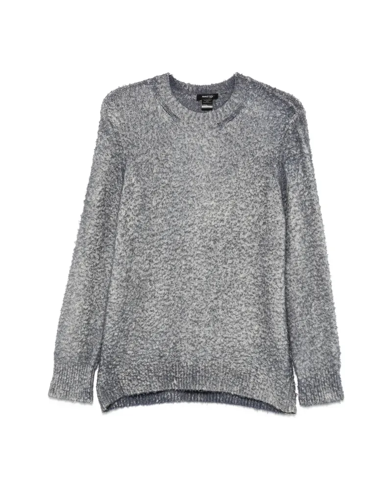 Avant Toi Bouclé-knit Crew-neck Knitwear Grey