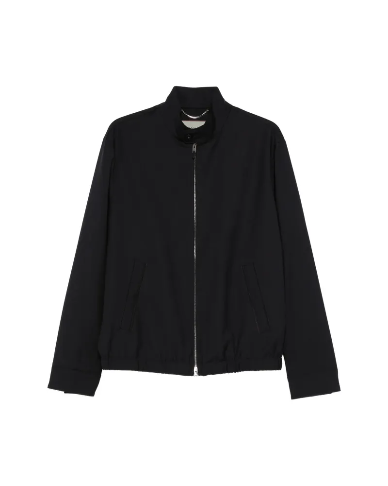 Canali Zip-up Bomber Jacket Blue