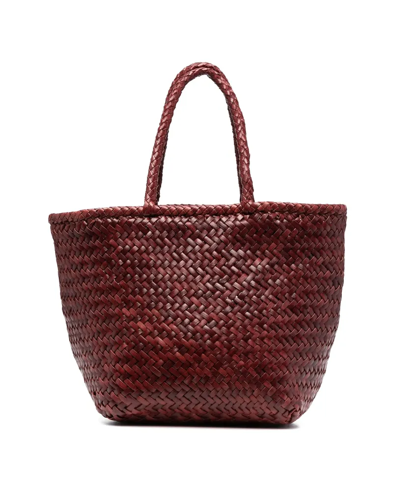 Dragon Diffusion Small Grace Basket Woven Tote Bag Brown