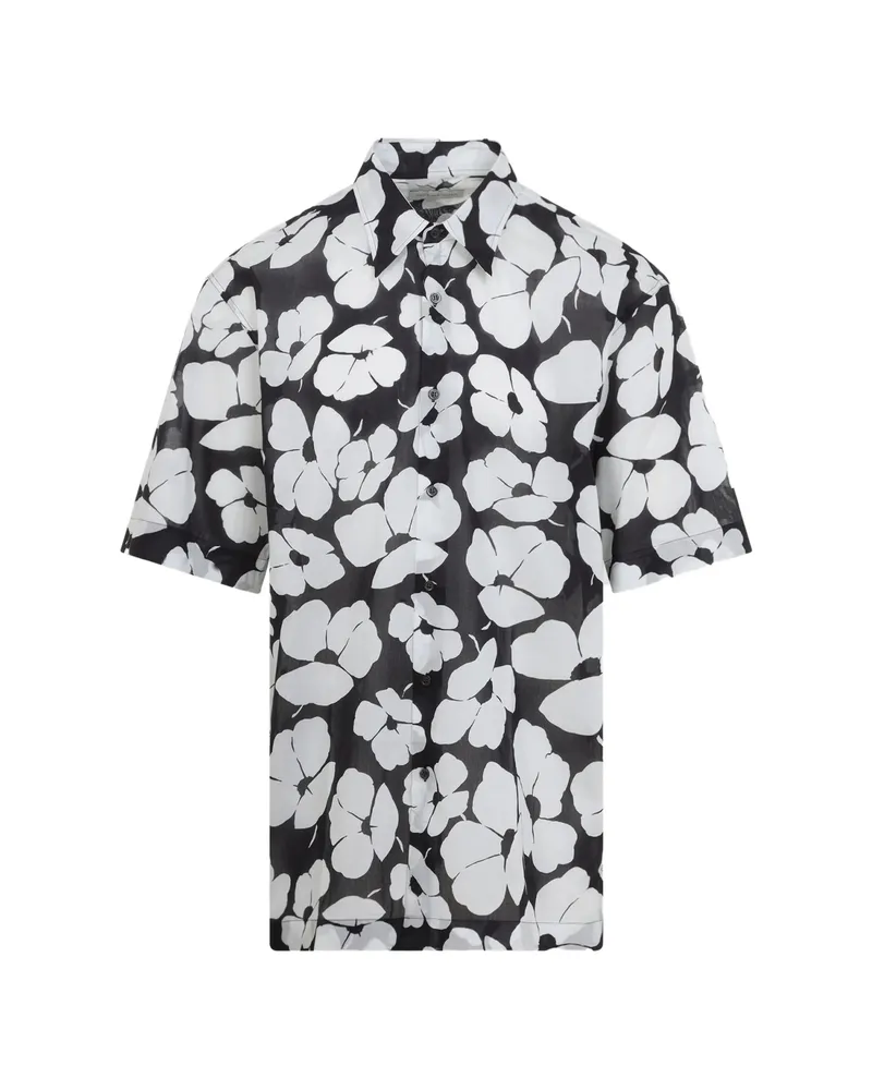 Dries van Noten Floral-print Shirt Black