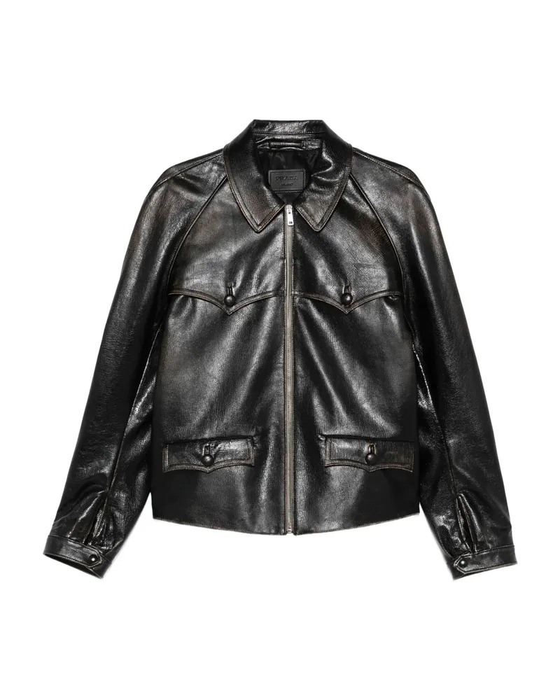 Prada Nappa-leather Jacket Brown