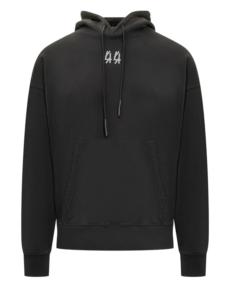44 LABEL GROUP Logo-print Hoodie Black