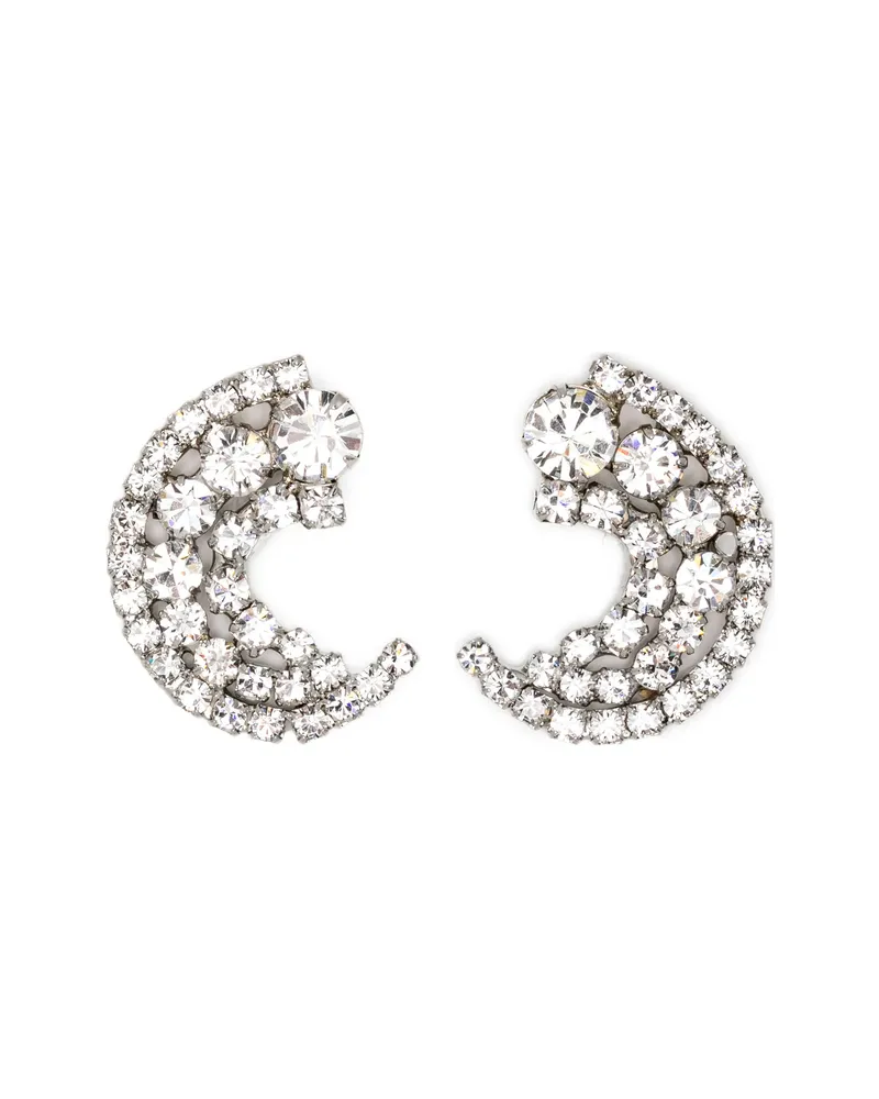 Jennifer Behr Crystal-embellished Earrings Silver