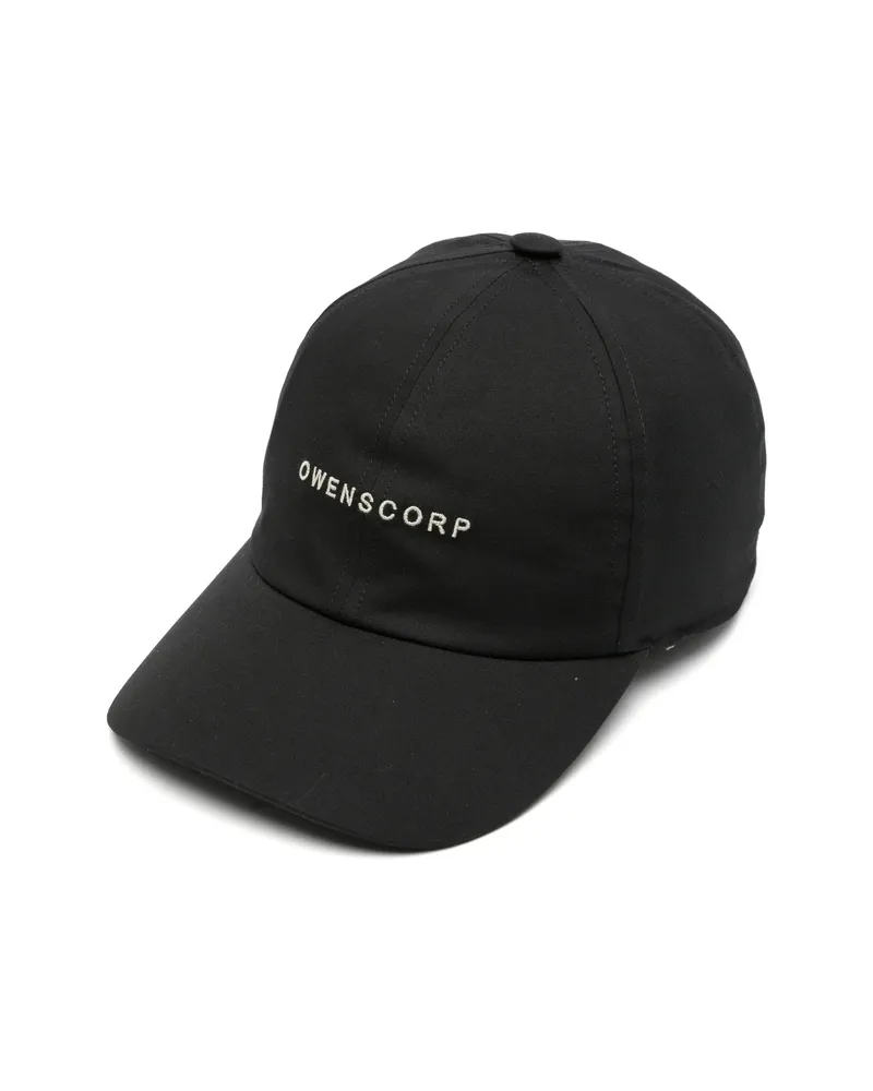 Rick Owens Embroidered Baseball Cap Black