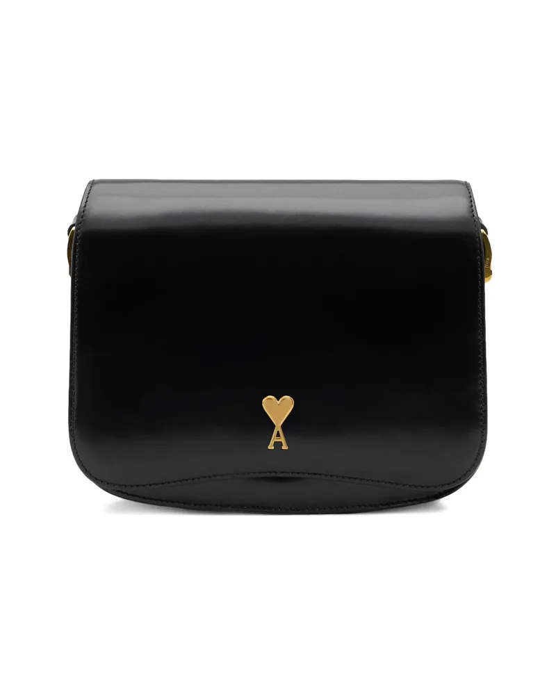 AMI Paris Paris Paris Shoulder Bag Black