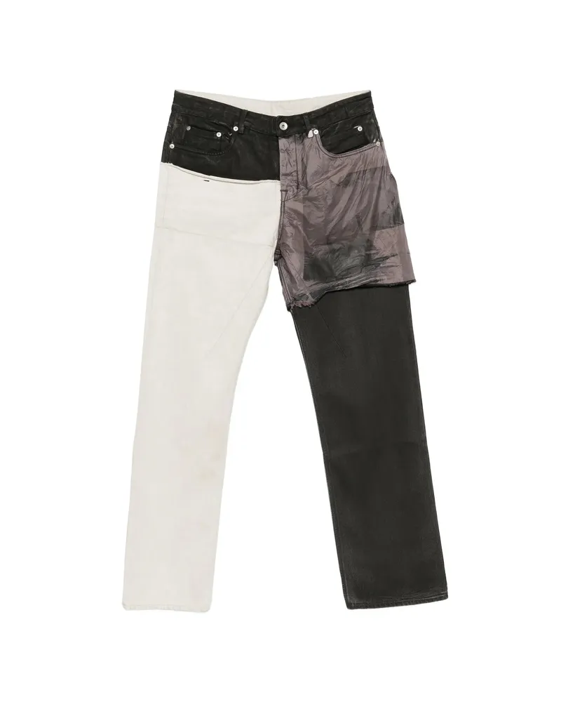 DRKSHDW by Rick Owens Patchwork Denim Jeans Neutrals