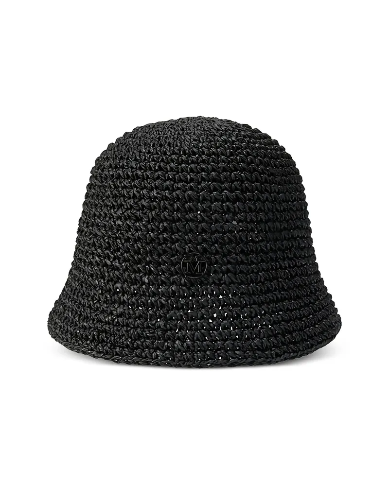 Maison Michel Pablo Logo Hat Black
