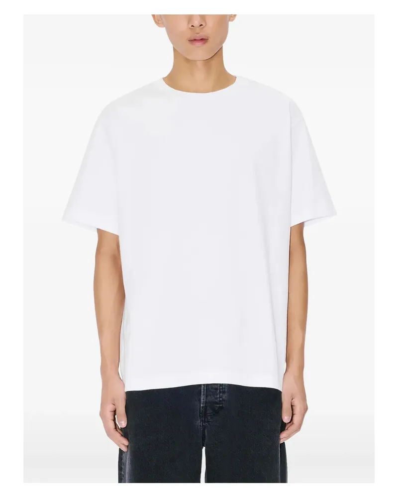 Kenzo Flower-motif Crew-neck T-shirt White
