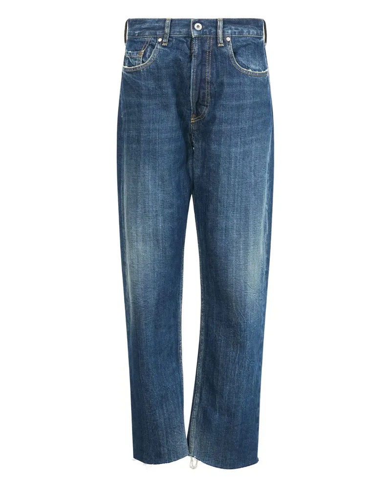 Maison Margiela Five-pocket Raw-edge Jeans Blue