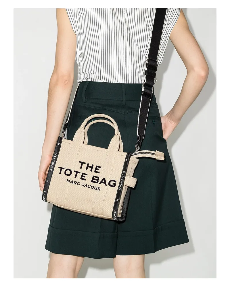 Marc Jacobs The Jacquard Small Tote Bag Neutrals