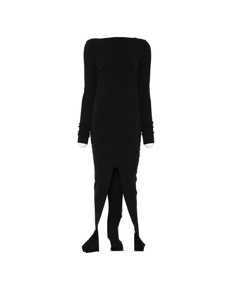 Rick Owens Tight Open-back Maxi Dress Black