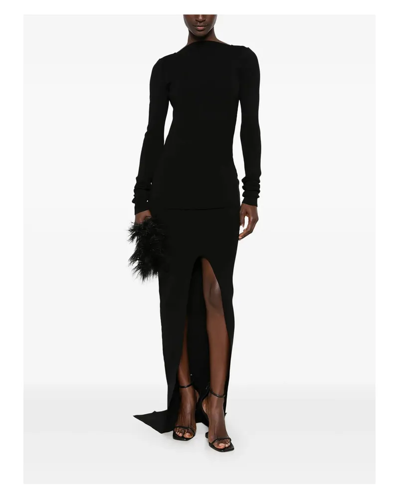 Rick Owens Tight Open-back Maxi Dress Black