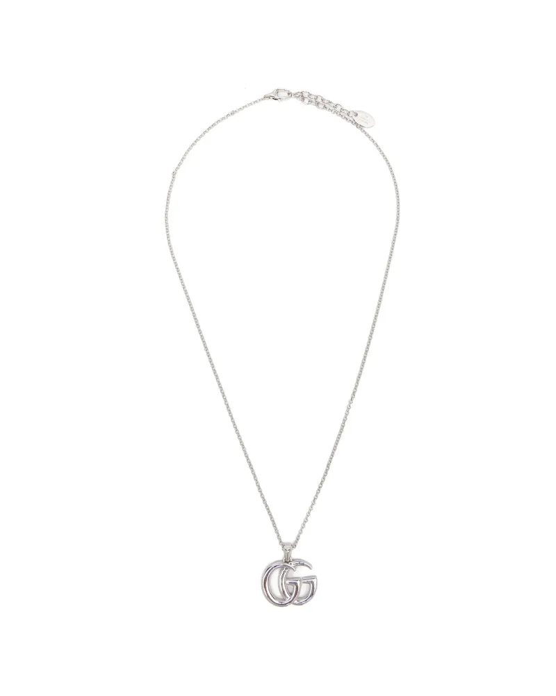 Gucci GG Marmont Pendant Necklace Silver