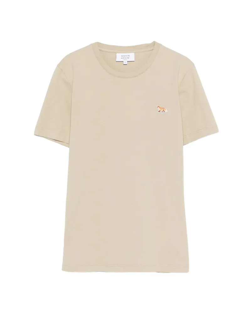 Kitsuné Fox Motif T-shirt Neutrals