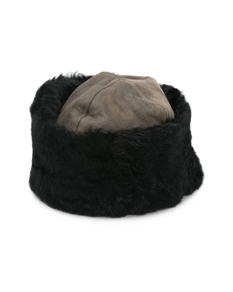 Our Legacy Shearling-trim Hat Brown