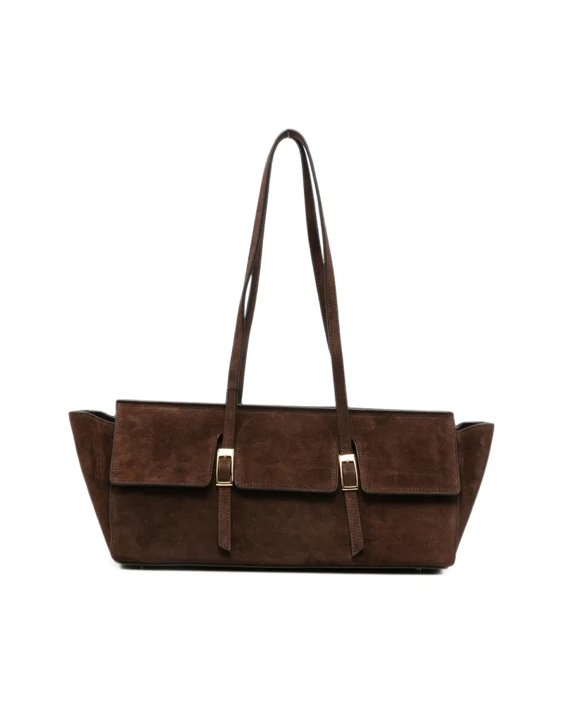 Elleme Large Le Bateau Buckle-detail Shoulder Bag Brown
