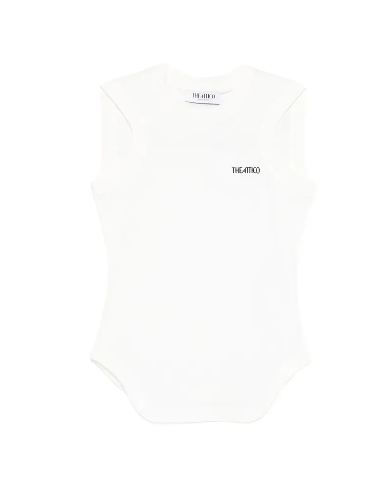 ATTICO Reese Cut Out Tank Top White