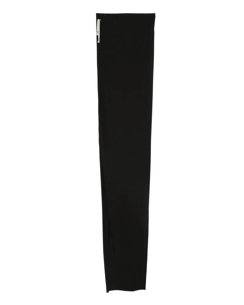 DRKSHDW by Rick Owens Drawstring Side-slit Maxi Skirt Black