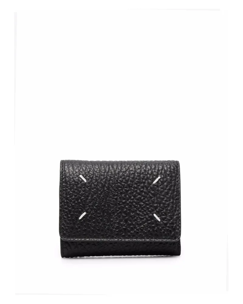 Maison Margiela Four-stitch Leather Wallet Black