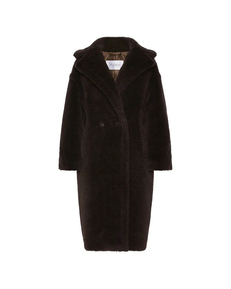 Max Mara Teddy Double-breasted Coat Brown