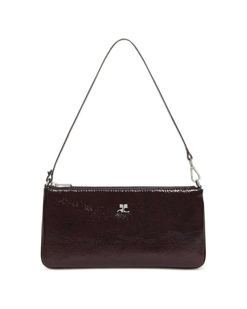 Courrèges Logo-plaque Maplack Tote Bag Purple