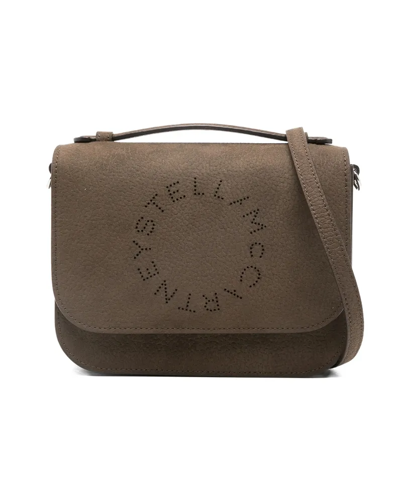 Stella McCartney Logo-perforated Cross Body Bag Brown