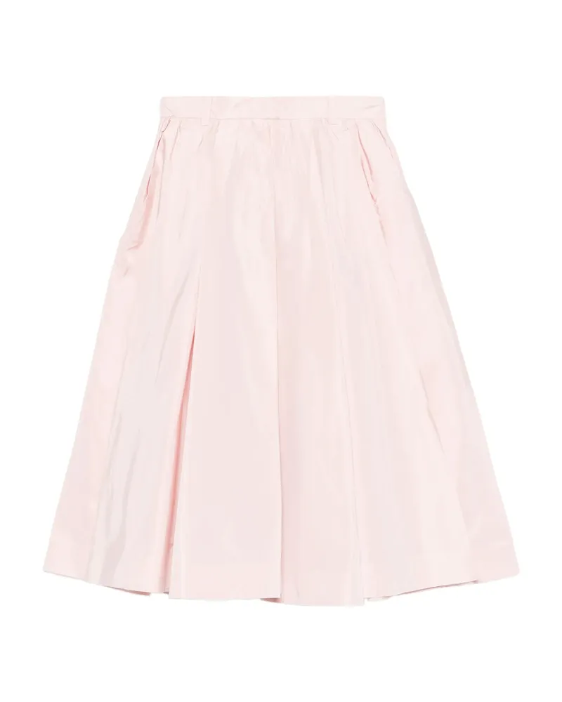 Prada Pocketed Midi A-line Skirt Pink
