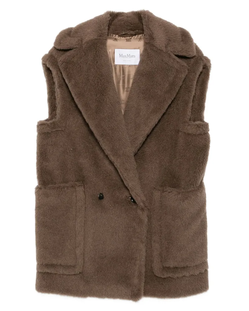 Max Mara Bormida Double-breasted Gilet Brown