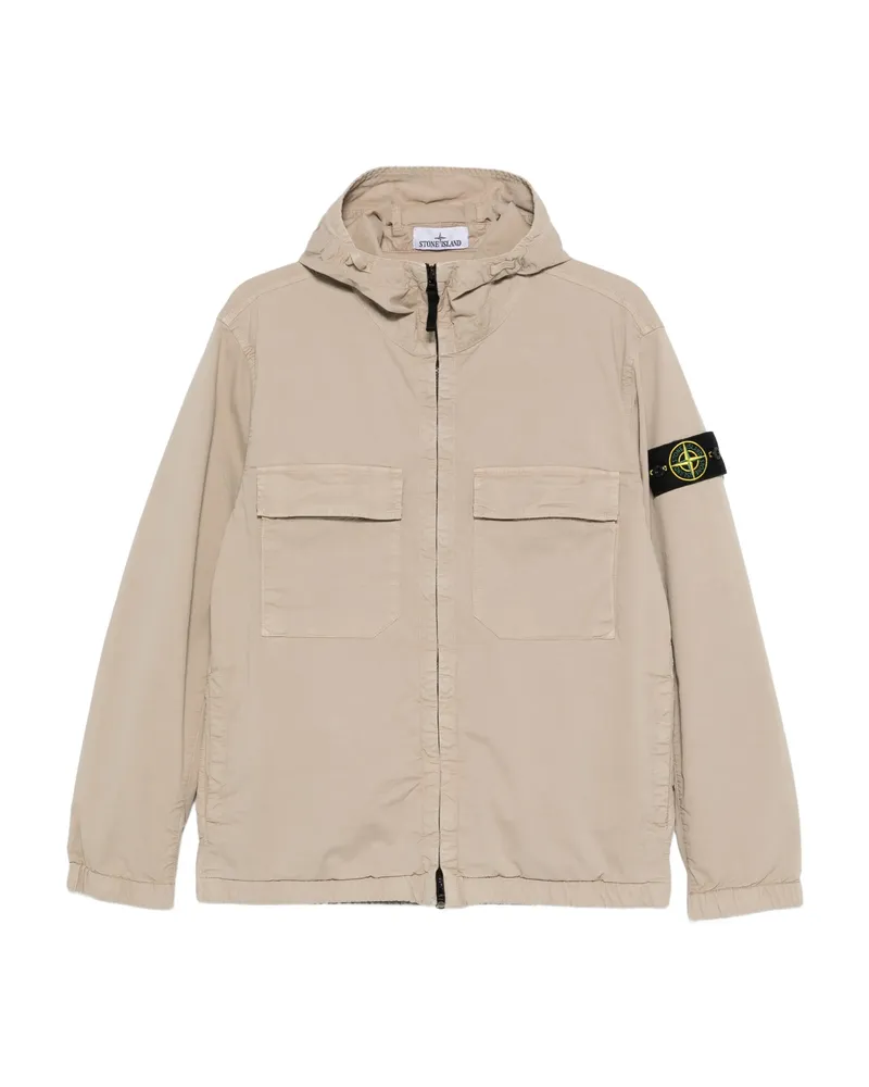 Stone Island Hooded Pocket Jacket Neutrals