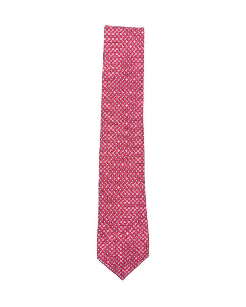 Ferragamo Patterned Tie Red