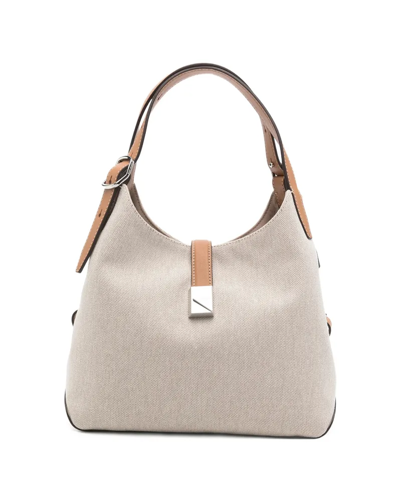 Kate Spade Leather-trim Canvas Tote Bag Neutrals