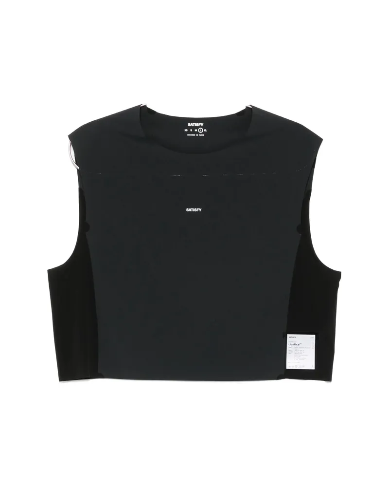 Satisfy Justice Trail Cropped Vest Black