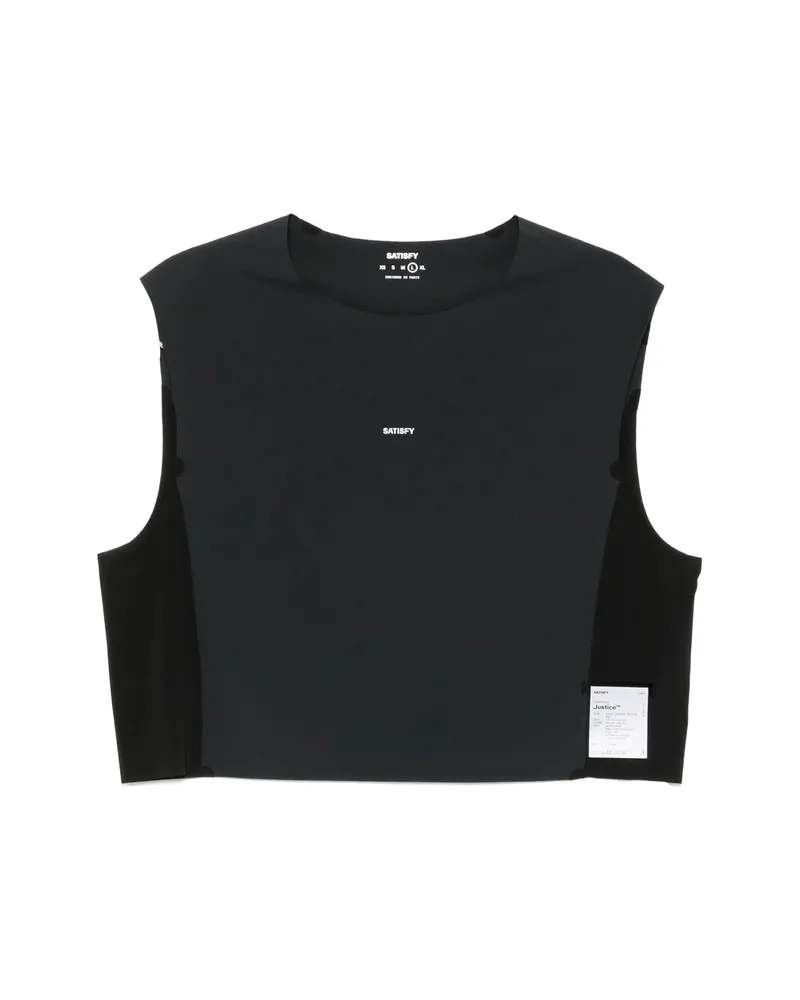 Satisfy Justice Trail Cropped Vest Black