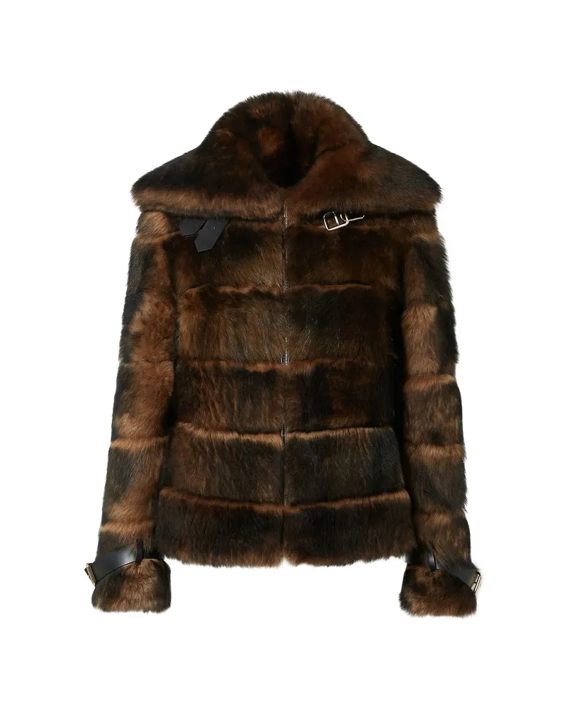 Fendi Aviator Jacket Brown