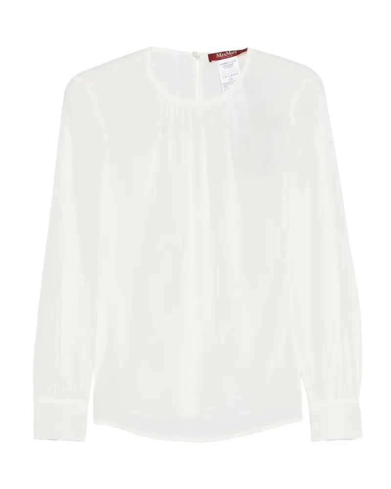 Max Mara Mstcolmo Long-sleeve Blouse White