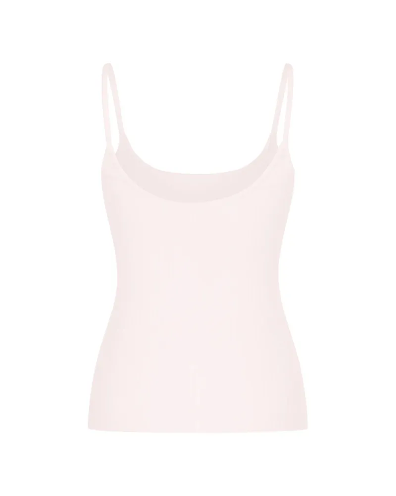 Courrèges Ribbed Logo-detail Top Pink