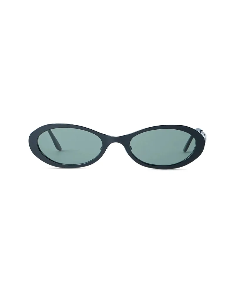 Our Legacy Oval Sunglasses With Slim Temples And Tinted Lenses. Oval FramesTinted LensesSlim Temples 