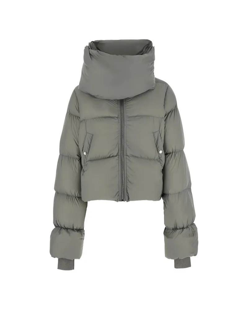 Rick Owens Padded Funnel-neck Jacket Grey