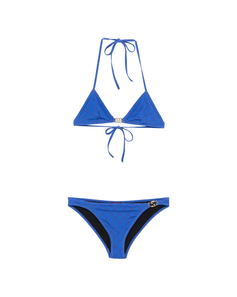 Gucci GG-print Bikini Blue
