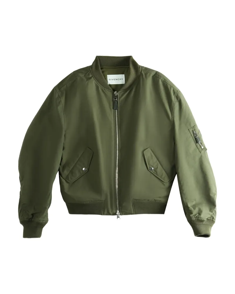 Givenchy Zip Pocket Cotton Jacket Green
