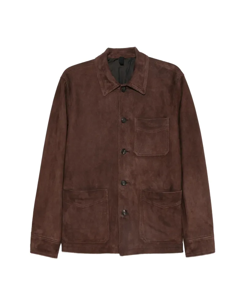 Tagliatore Patch-pocket Jacket Brown