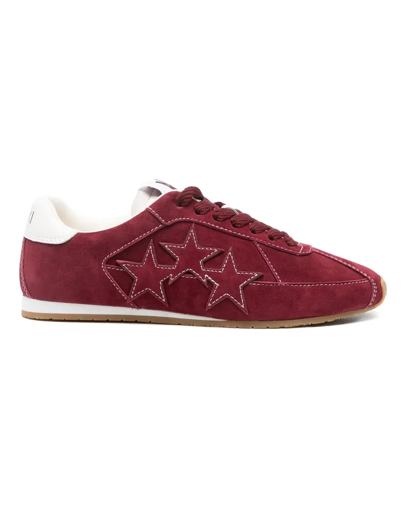 Amiri Pacific Flat Suede Sneakers Red
