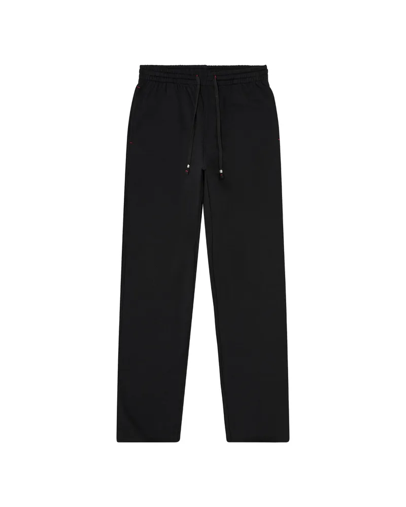 Diesel Peached Drawstring Cotton Track Pants Black