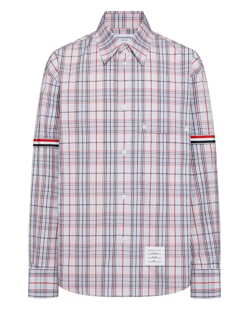 Thom Browne Plaid-patterned Shirt White