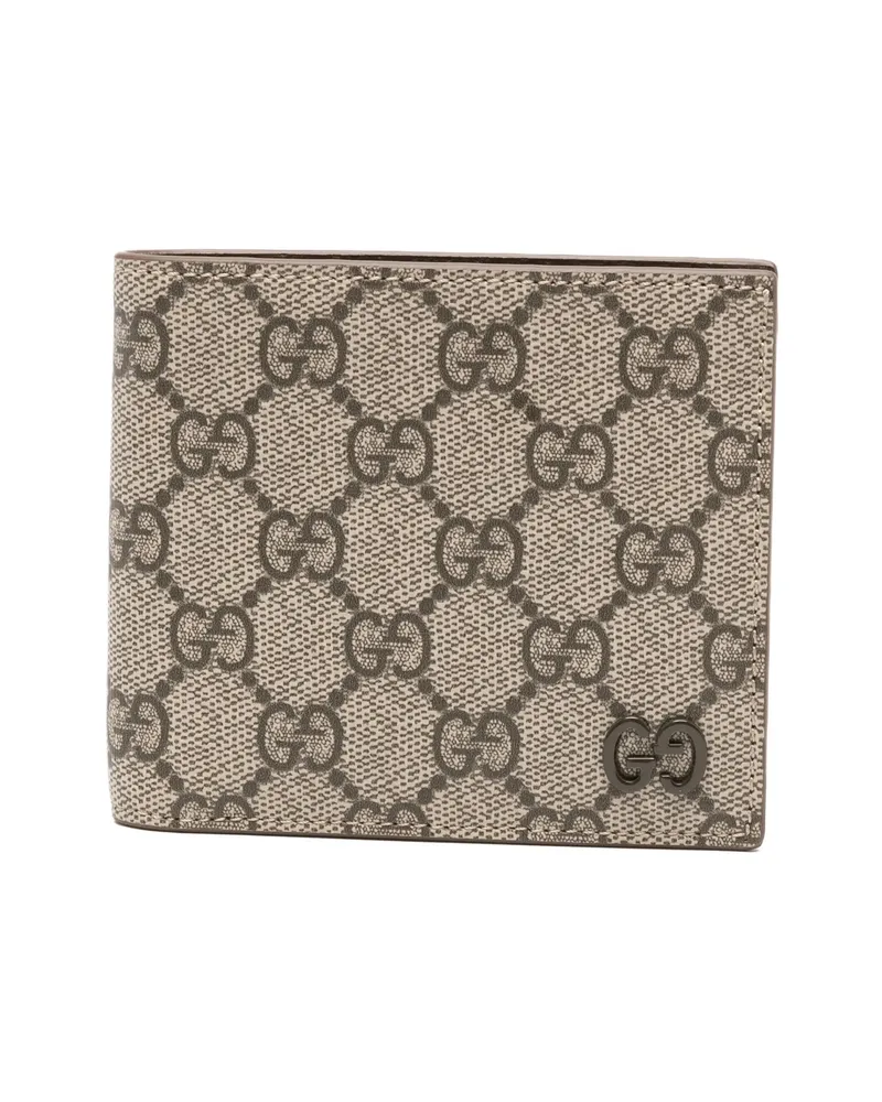 Gucci GG Supreme Bi-fold Wallet Brown