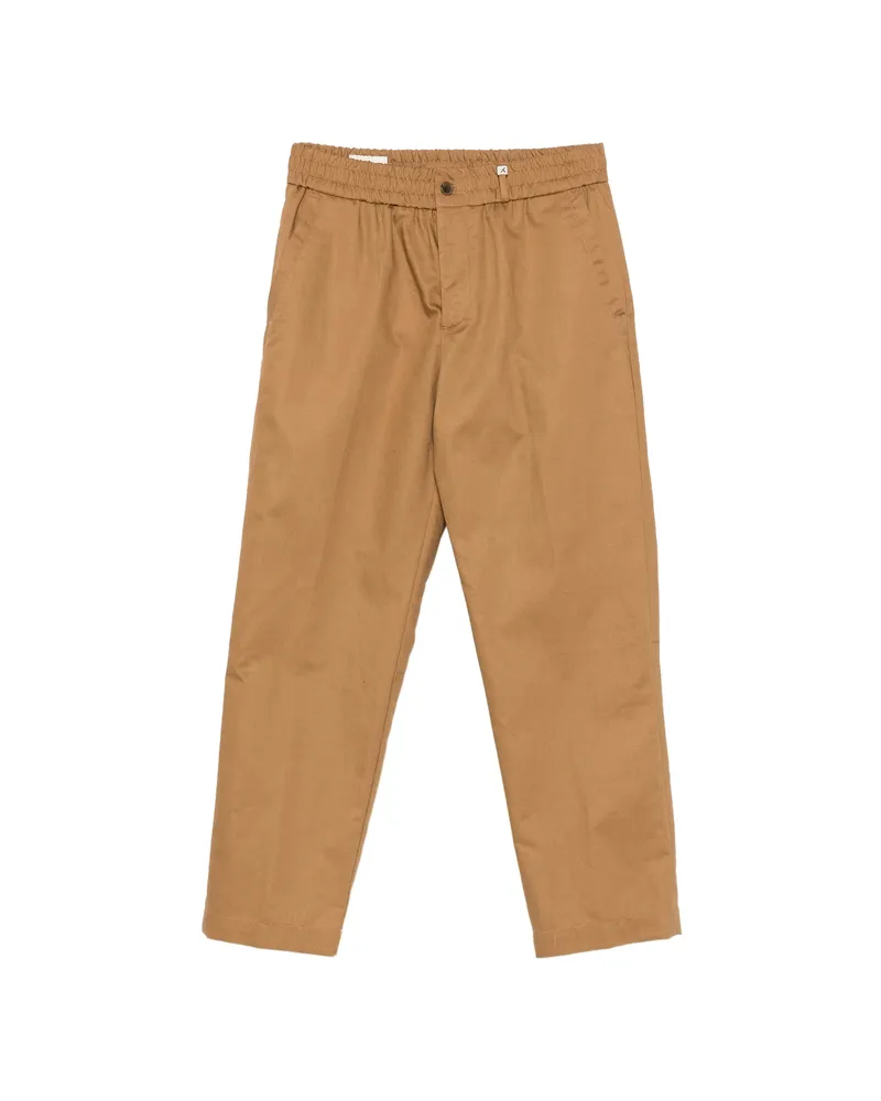 MYTHS Elasticated-waistband Trousers Brown